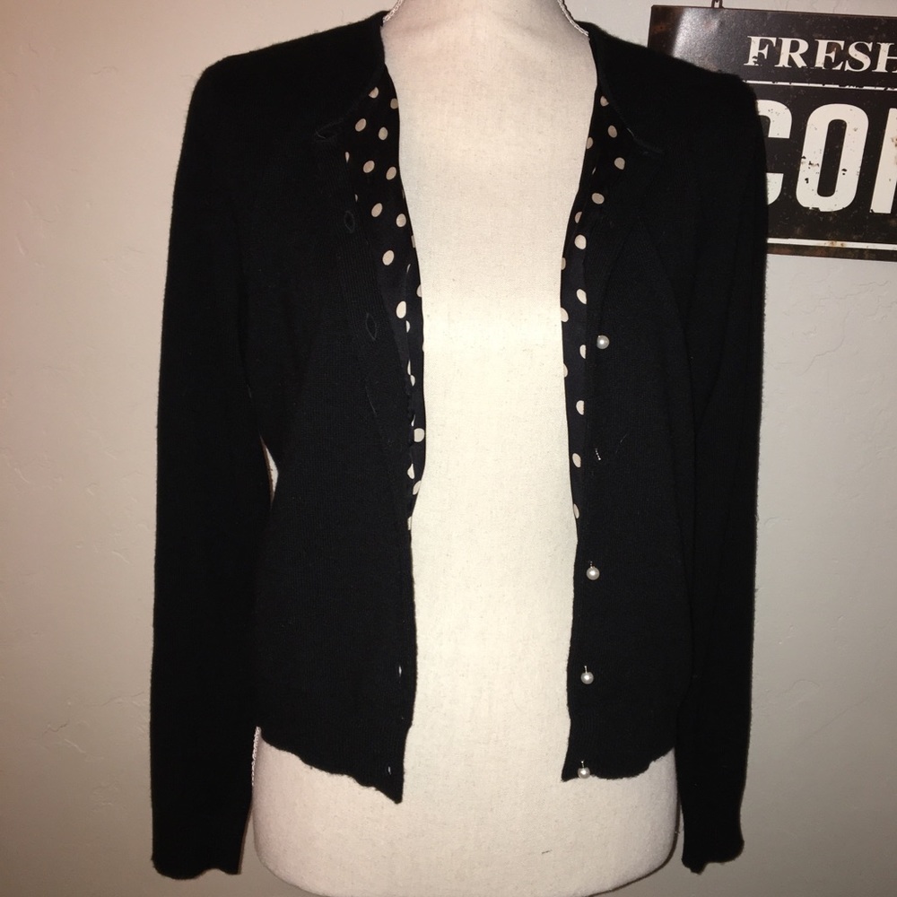 Ralph Lauren Black Cashmere Lined With Silk Size L